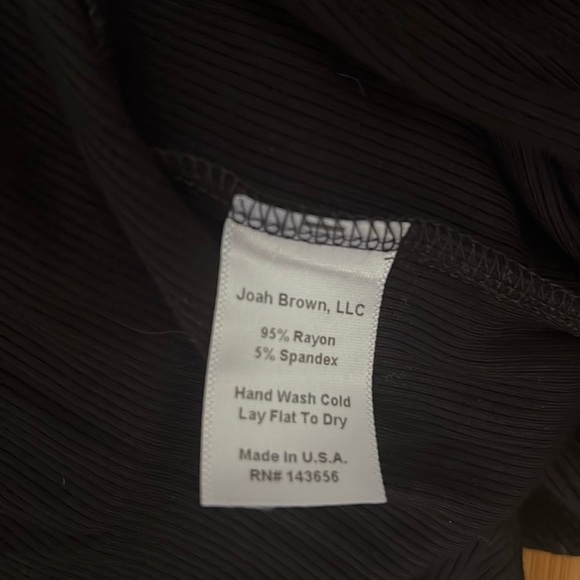 Joah Brown Luna Side Slit Black Rib Knit Cardigan Long Sleeve Women's M/L - Picture 4 of 9